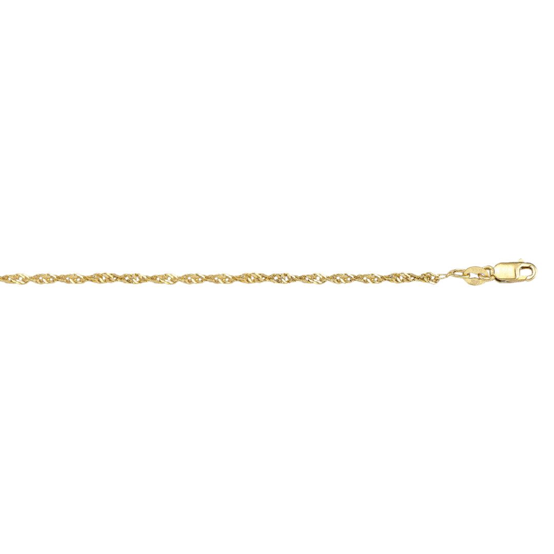 Singapore Anklet 1.7mm