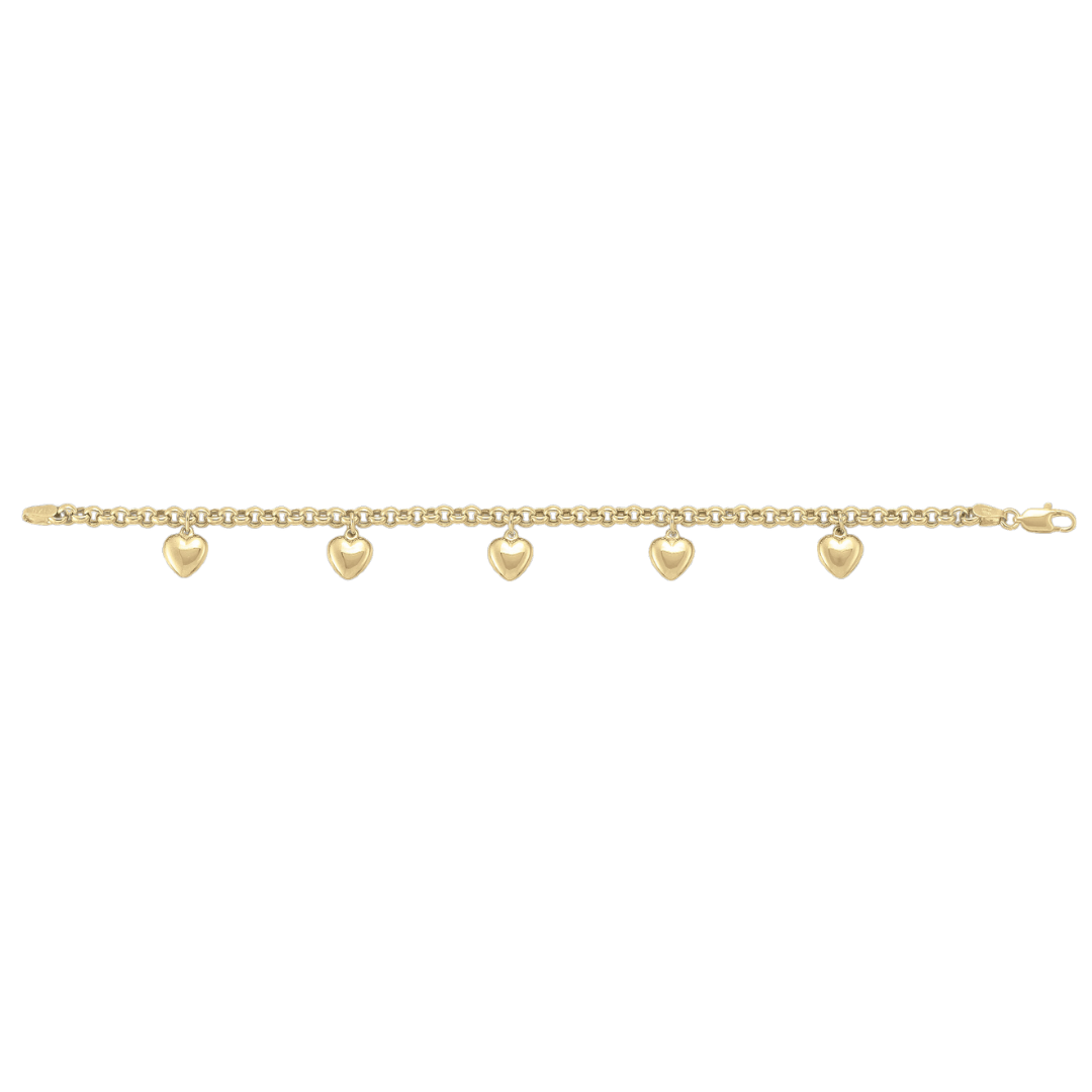 Heart Charm Belcher Bracelet